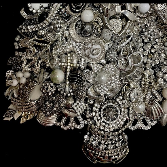 Vintage Mosaic Jewelry Two toned evergreen - Picture 5 of 7